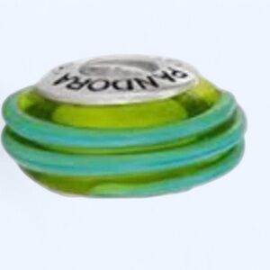 Pandora Murano Glass Green and Blue Charm